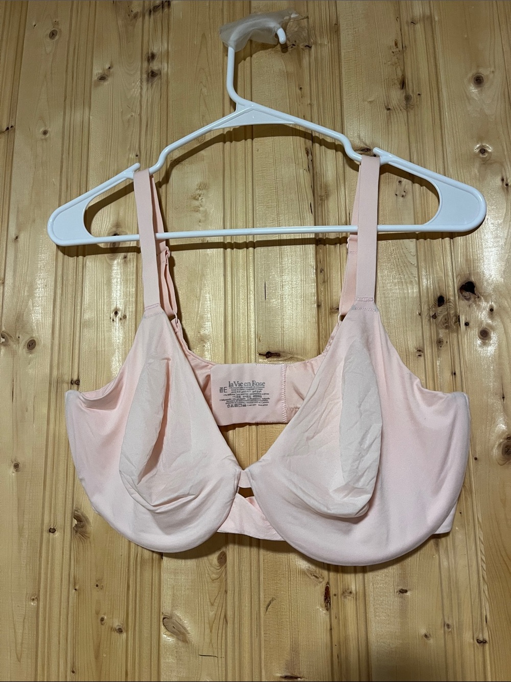 La Vie En Rose Pale Pink Underwire Full Coverage Bra